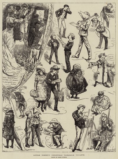 Lille Tommys juleborde Vivants af Harry Furniss